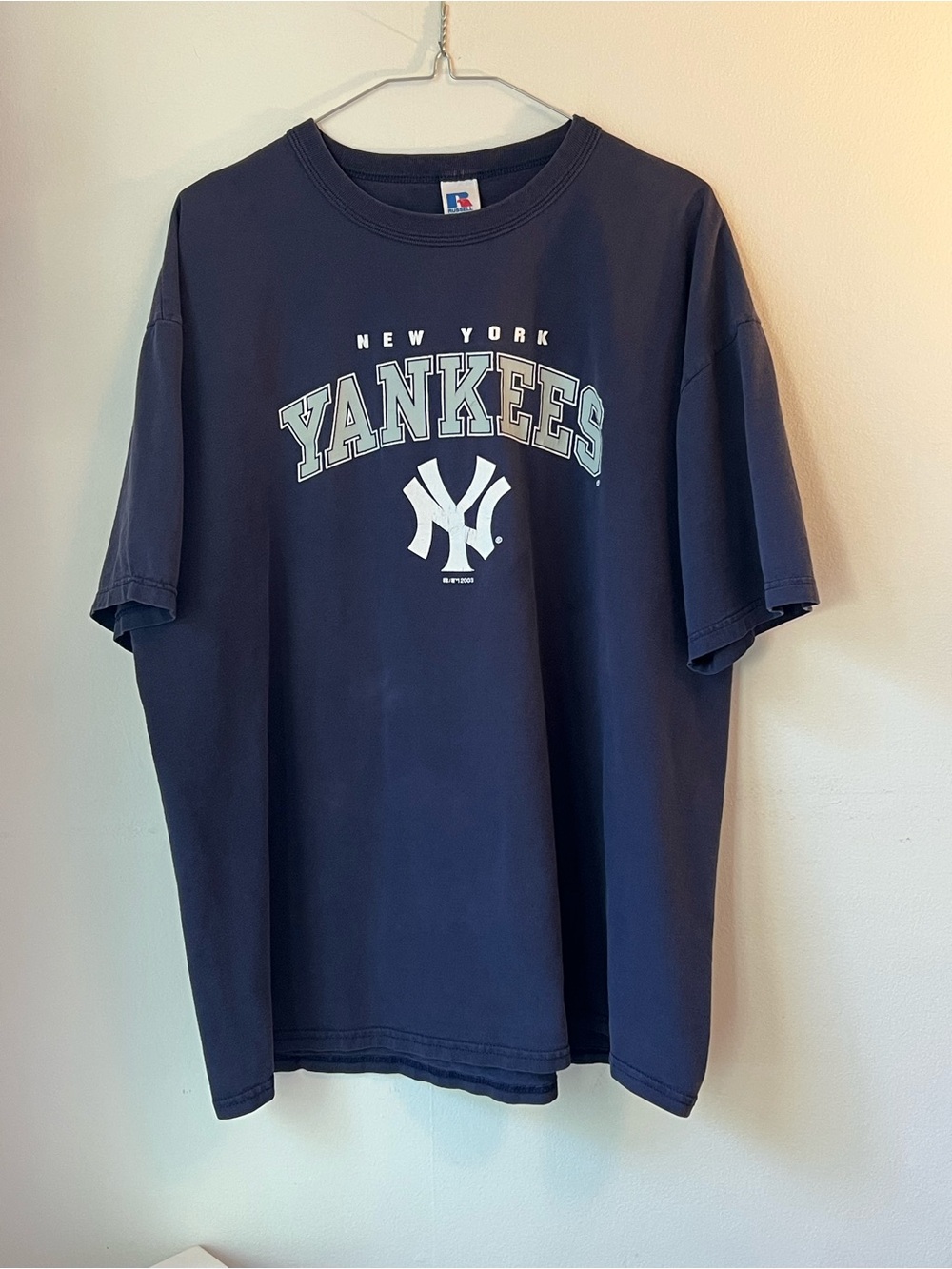 Russell Athletic New York Yankees Navy Graphic Tee 2003